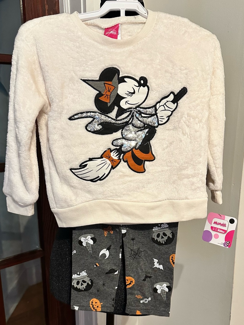 Disney Junior Minnie Mouse Halloween 2pc Outfit Size 4 NEW